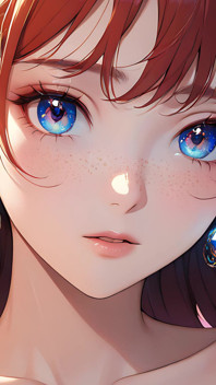 Voidgazer: wanita muda dengan binket kosmis yang berkilauan