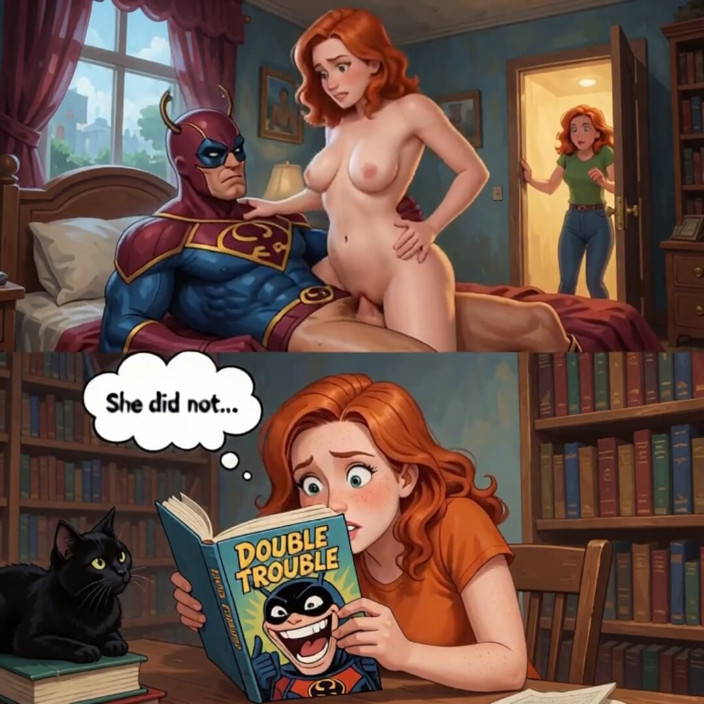 My night collection: Daydream Perpustakaan Dia Menunggang Hero Semasa Rakan SebilikNya Berjalan Masuk (Ai...