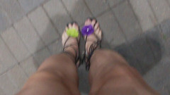 JonasBen: Sissy amatérské MILF CD Venku v noci Sólo masturbace s...