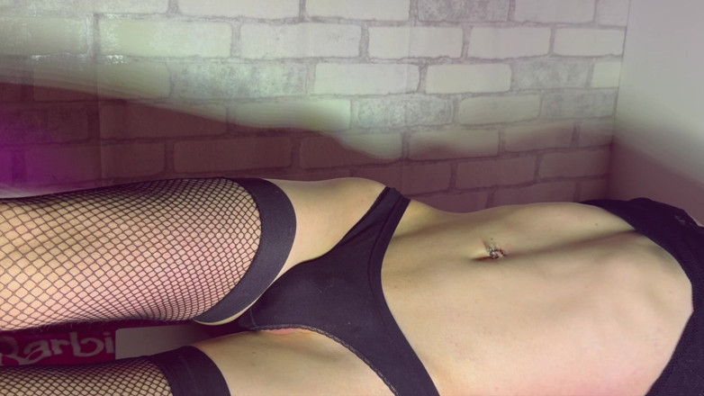 Horny Anal Play: Femboy extrema barriga bulto anal consolador