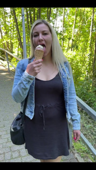 How Most Ladies Eat Ice Cream in Front of the Camera Vs. How I Do It in Front of the Camera