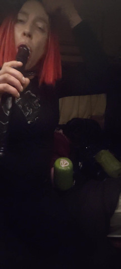 pornishprincess: Menghisap di Doubledildo