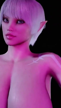 Shemale Elf shakeing it |3Dポルノミュージックビデオ