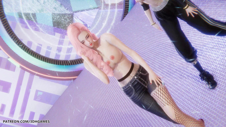 3D-Hentai Games: [mmd] le sserafim - kızlar eve seksi striptiz yıldızı blade hentai...