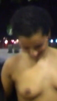 Nina Lisa: Lisa Peeing Outdoor in the Night
