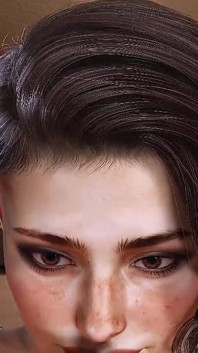 Rendery testowe animacji twarzy HD