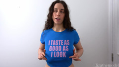 ElizaTheModel: Футболка примерит не до оргазма