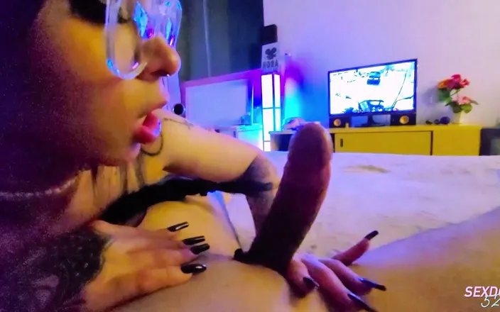Sexdoll520: Hard Blowjob with Horny Stepsister and Cum in Mouth POV
