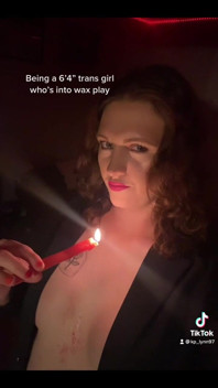 Trans Girl Wax Play