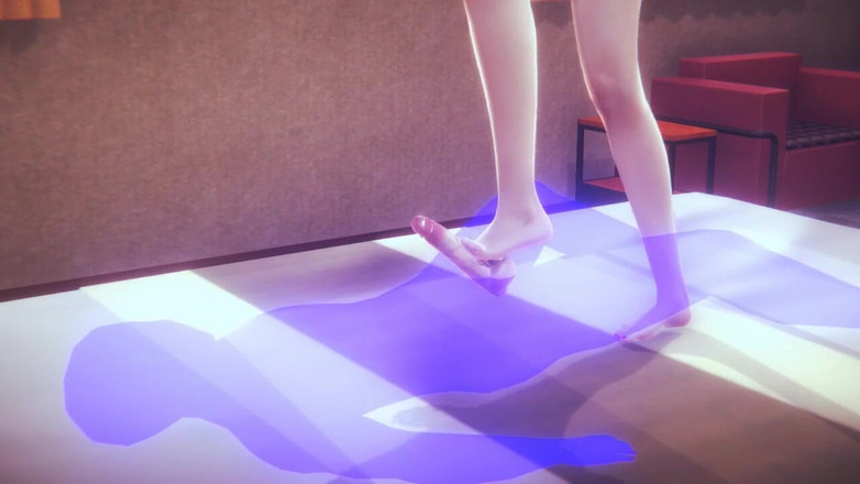 Yaoitube: Yaoi Femboy - sexy Femboy in einem footjob