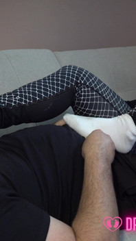 Thalina's Dirty Sockjob and Lazy Handjob - (dreamgirls in Socks)