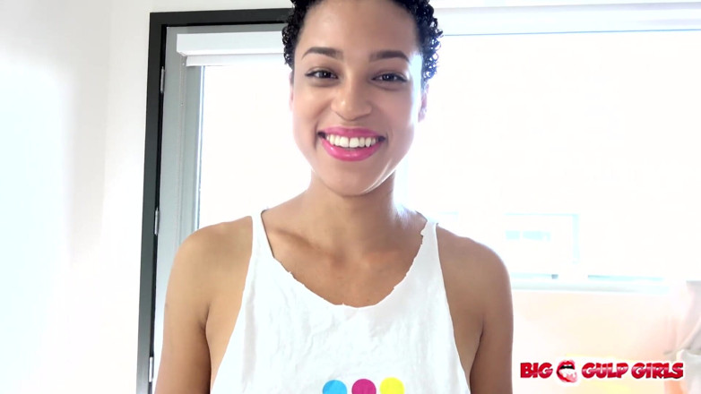 Top Web Models: Sexy ebony Amethyst Banks POV blowjob and cum swallow