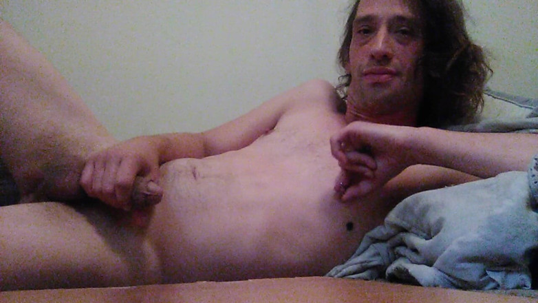 LilTaste: Transgirl Naked Lazily Playing with Asscheeks and Non-op Clit