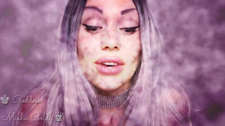 Goddess Misha Goldy: ASMR a oční kontakt! Okouzlující a není dovoleno stříkat!