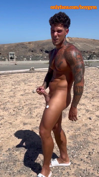 Boygym - Big Cum in the Street People Can Discover Me
