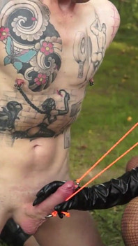 CBT Painful Dick Whipping and BDSM
