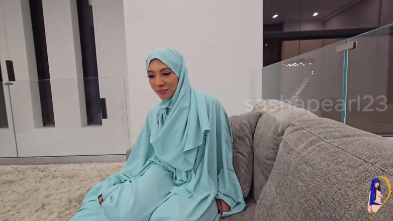 Sasha Pearl: Tesettürlü sürtük evlilik kombinasyonu derin anal dağınık sakso dölleme