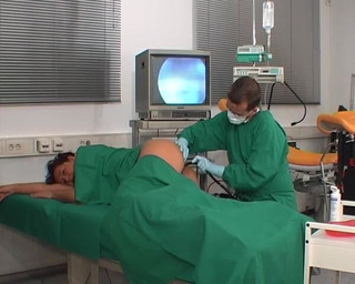 Rubber & Clinic Studio - 1ATOYS: Gyno fetish - Colonoscopy anal exam