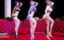 3D-Hentai Games: Sunmi - Lalalay Ahri Seraphine Kaisa, danse sexy érotique