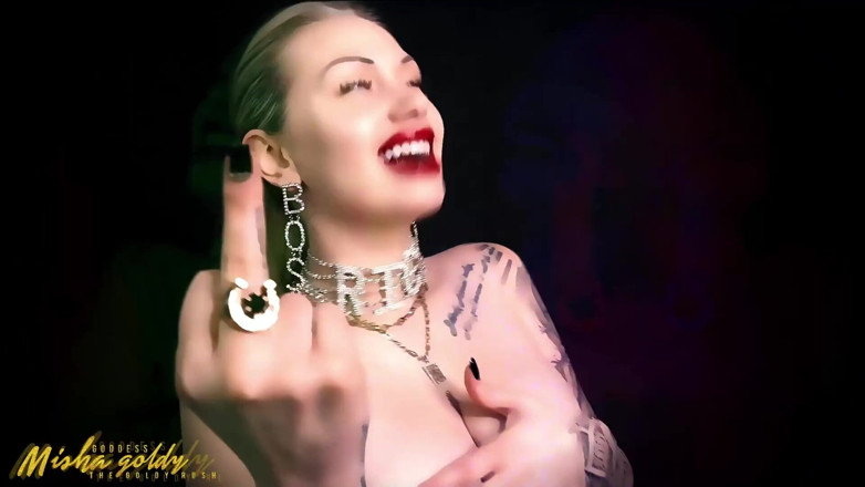 Goddess Misha Goldy: Binaurale asmr &amp; mindfuck! Ruk naar mijn mond en spuug!