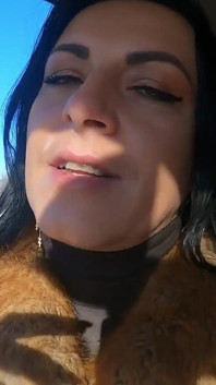 Cheating Wife Goes Fur-coat Shopping with Her Husband's Friend. She Will Suck His Cock Out-door 221