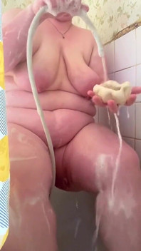 Bbwbootyful soaping my self having a shower fan request