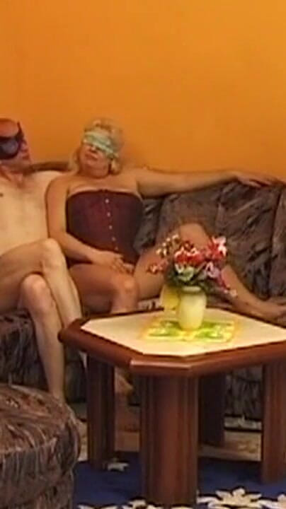THAGSON RETRO: Blindfolded Mature Blonde Endures Nipple Clampsblindfolded Mature Blonde Endures Nipple...