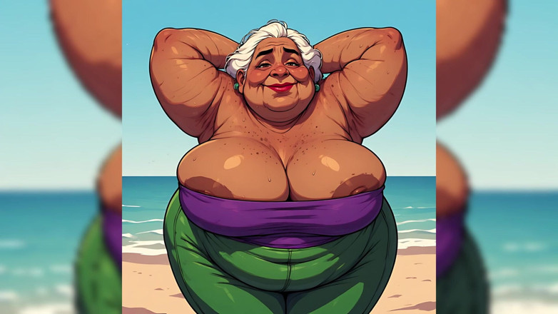 AI Porn: SSBBW Cartoon Indians