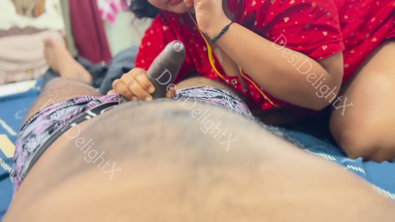 TactfulFiber902: Wife in Hot Red Nighty Makes Husband Lose Control Hardcor...