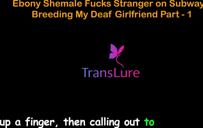 TransLure: English Audio Sex Story - Ebony Shemale Fucks Stranger on Subway -...