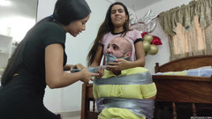 Selfgags femdom bondage: Kalhotová past