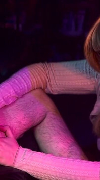 Step Uncle Handjob and Helps Make Creampie Panties