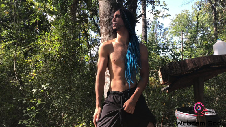 Arthur Eden aka Webcam God: Uma fumaça e masturbação da mãe natureza