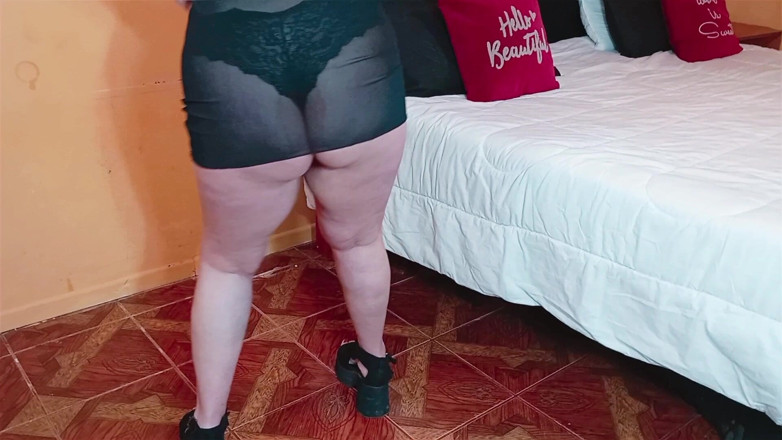 Kellyhotstepmom: Kelly, in Sexy Black Lingerie, Dances for You, My Love