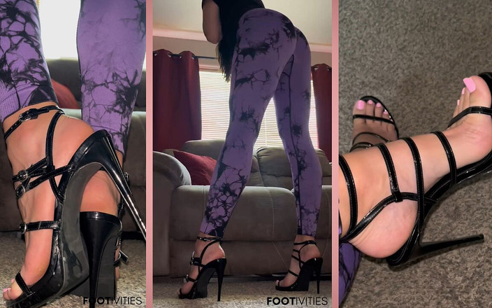 footivities: Legging En Hakken POV Door Klimopvoeten