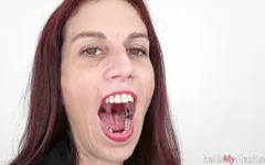 Mouth fetish clip with ali bordeaux fullhd - Inside my mouth