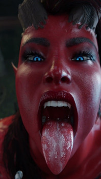 Futanari Lae'zel Deepthroat & Anal Karlach Demon - 3D Baldurs Gate Futa Girls Animation