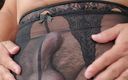 My panties: Masturbazione di mutande nere francesi