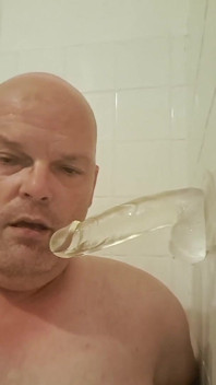 The Slut Is Clearly Addicted to Dildo Sucking