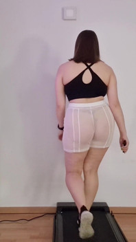 Trying on Sheer Shorts & Walking on Treadmill in Sneakers While Sharing My Fantasies About You