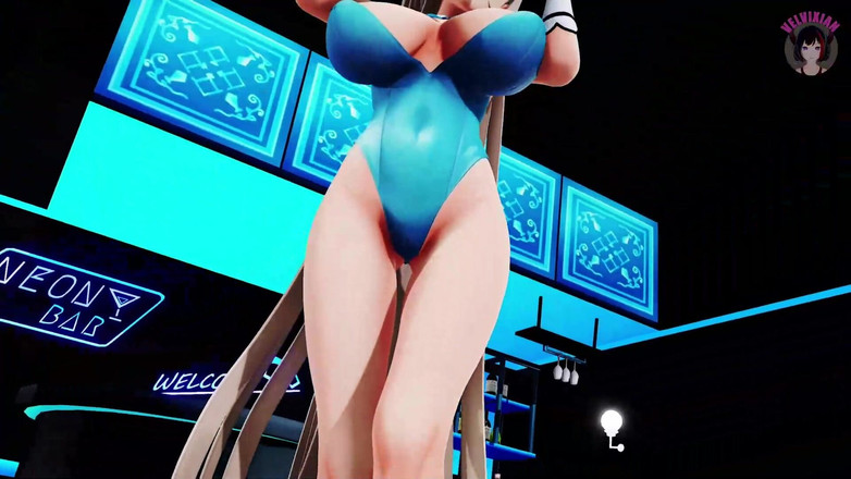 Velvixian: Danza sexy in costume da coniglietta