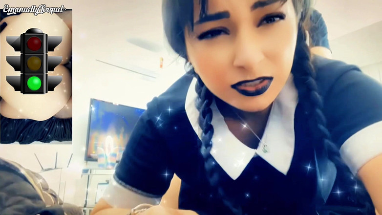 Emanuelly Raquel: 绿灯和红灯打手枪游戏角色扮演性爱情侣