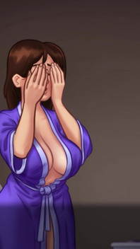 Summertime saga v21.0.0 | Gelukkige stiefzoon geeft sexy massage aan zijn hete milf stiefmoeder met grote tieten | Hentai taboe-spel