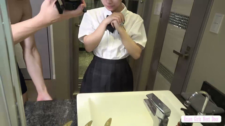 TOKYO HONEY TRAP: Elegant Fair Skinned Beauty with Clear Skin and Sleek Black...