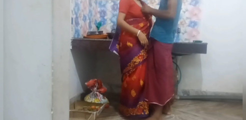 Teensex: Busty Bhabi Gets Pounded in the Kitchen by Her Devar.