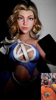 Sue Storm Makes a Special Bald Pussy Video for You to Jerk off Too