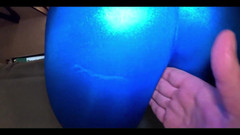 MilfyCalla: Shiny cameltoe menggoda, dicambuk habis-habisan dan dientot gaya doggy habis-habisan...