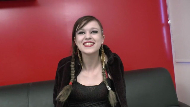 Nude in France: Naughty teen Vanessa gets hard banged