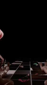 [mmd]haku&miku-baam tarian kencing daging berganda penghinaan corak lucah menunggang sutera hitam lutsinar