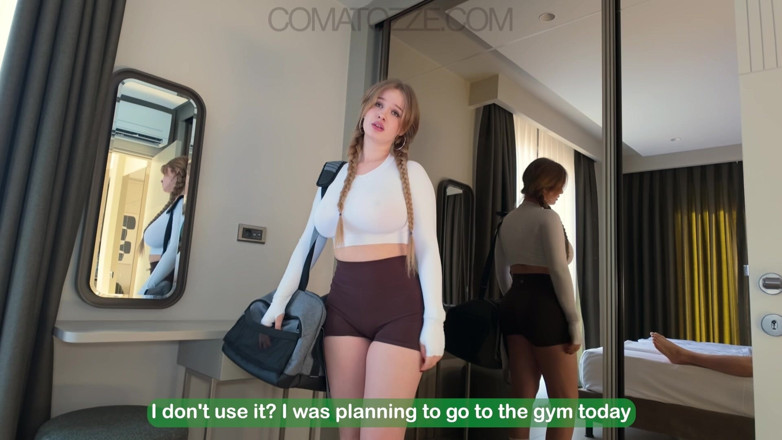 Comatozze: Stepsister Was Late for the Gym. Only Few Minutes Left...